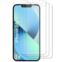 3er Pack Panzerglas iPhone 14 9H Panzerfolie...