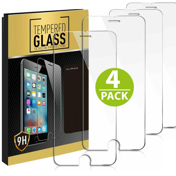Dooloo 4x Panzerglas 9H f&uuml;r iPhone 7, iPhone 8 Panzerfolie Displayschutz Schutzglas