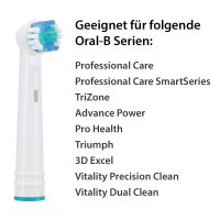 4 St&uuml;ck Aufsteckb&uuml;rsten kompatibel mit Oral-B...