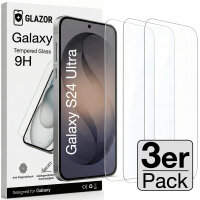 Glazor 3x Panzerglas 9H f&uuml;r Galaxy S24 Ultra...