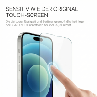 Glazor 2x Panzerglas 9H f&uuml;r iPhone 14 Pro Panzerfolie Displayschutz Schutzfolie